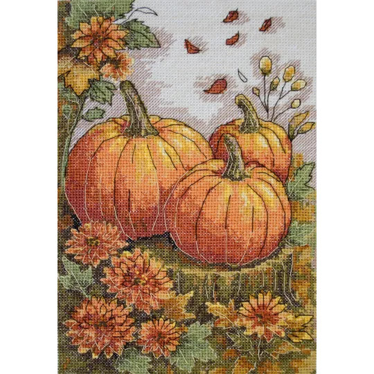 Kit de point de croix "Palette de jardin d'automne" 16x24 cm AAH-289