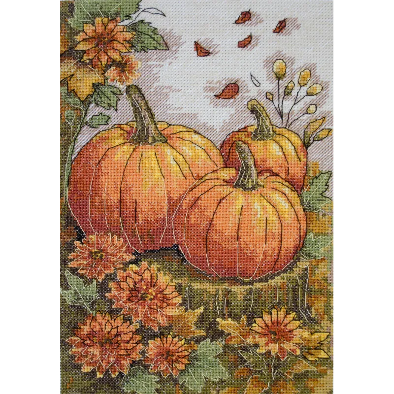 Kit de point de croix "Palette de jardin d'automne" 16x24 cm AAH-289