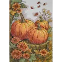 Kit de point de croix "Palette de jardin d'automne" 16x24 cm AAH-289