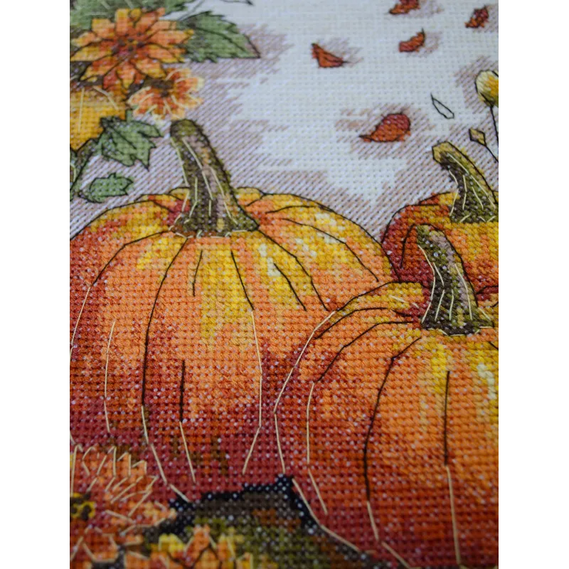 Kit de point de croix "Palette de jardin d'automne" 16x24 cm AAH-289