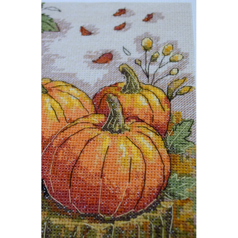 Kit de point de croix "Palette de jardin d'automne" 16x24 cm AAH-289