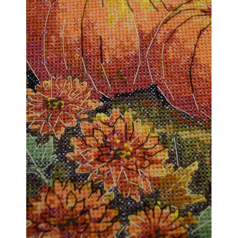 Kit de point de croix "Palette de jardin d'automne" 16x24 cm AAH-289