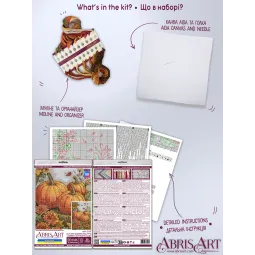 Kit de point de croix "Palette de jardin d'automne" 16x24 cm AAH-289