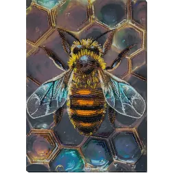 Pagrindinis karoliukų siuvinėjimo rinkinys „Medaus motyvas“ 27x38 cm AAB-950