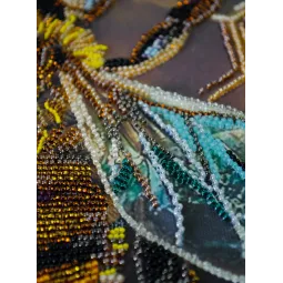 Stickpackung mit Perlen „Honigmotiv“ 27x38 cm AAB-950