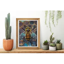 Main Bead Embroidery Kit "Honey motif" 27x38 cm AAB-950