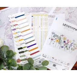 Kreuzstich-Set „Sommerblüte“ 36x17cm SLETIL8094