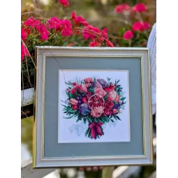 Cross stitch kit "Fruitful Bouquet" 25x25 cm SR2230