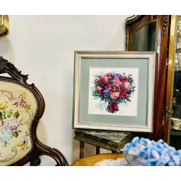 Cross stitch kit "Fruitful Bouquet" 25x25 cm SR2230