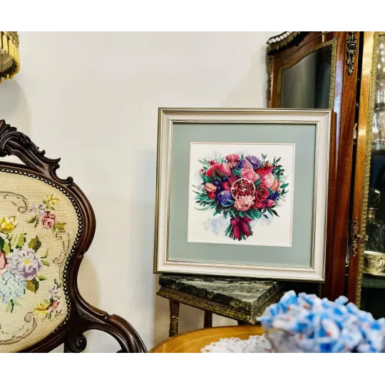 Набор для вышивания крестиком «Фруктовый букет» 25x25 см SR2230