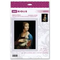 Kreuzstich-Set "Dame mit dem Hermelin" nach L. da Vinci 30x40 cm SR2222