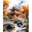 Diamond Painting kit with subframe "Serenity" 30x40 cm VA870