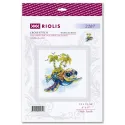 Cross stitch kit "Little Turtle" 15x15 cm SR2287