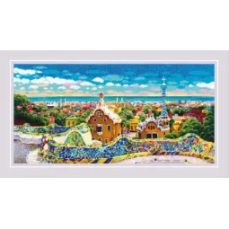 Kryželiu siuvinėjimo rinkinys "Park Güell" 60x30 SR2199