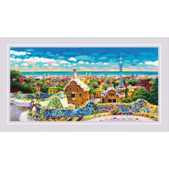 Kryželiu siuvinėjimo rinkinys "Park Güell" 60x30 SR2199