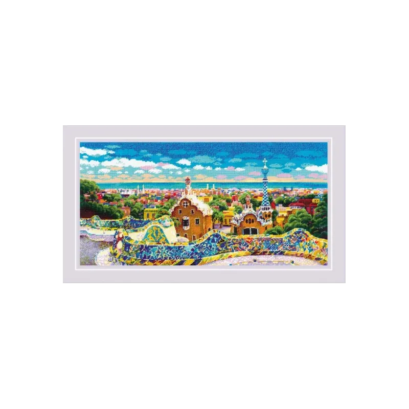 Kryželiu siuvinėjimo rinkinys "Park Güell" 60x30 SR2199