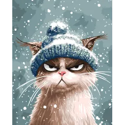 Kit de peinture par numéros "L'hiver est arrivé" 40x50 cm H235 0325