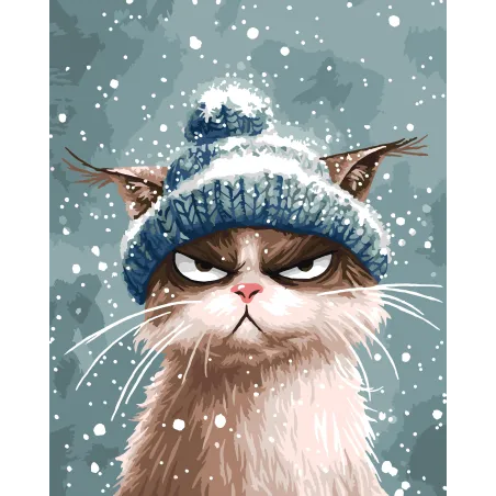 Kit de peinture par numéros "L'hiver est arrivé" 40x50 cm H235 0325