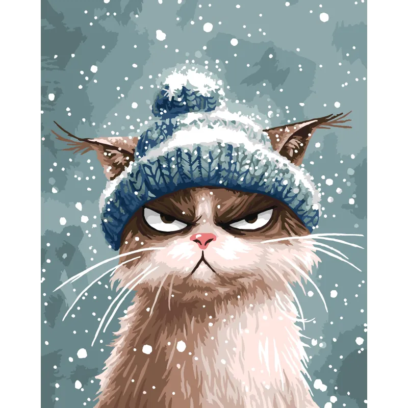 Malen-nach-Zahlen-Set "Der Winter ist gekommen" 40x50 cm H235 0326