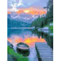 Diamond Painting kit with subframe "At the pier" 30x40 cm VA869