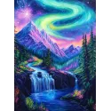 Diamond Painting kit with subframe "Northern lights" 30x40 cm VA864