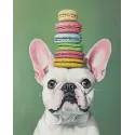 Diamond Painting Set mit Unterrahmen "Französische Bulldogge" 30x40 cm VA861
