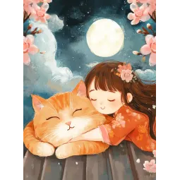 Набор для алмазной живописи с подрамником "Имбирное счастье" 30x40 см VA852