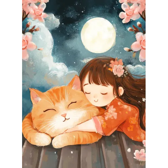 Набор алмазной живописи с подрамником "Имбирное счастье" 30x40 см VA852