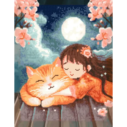 Набор алмазной живописи с подрамником "Имбирное счастье" 30x40 см VA852