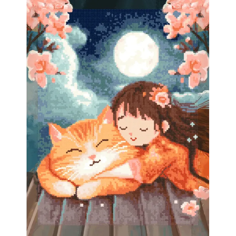 Набор для алмазной живописи с подрамником "Имбирное счастье" 30x40 см VA852