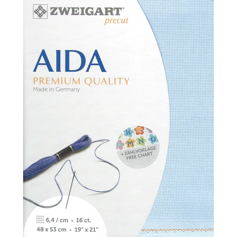 Vorgefertigtes Aida-Gewebe 48x53 cm 32515034853