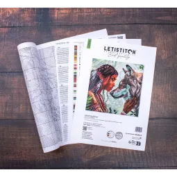 Kreuzstich-Set "Soulbond" 29x29 cm SLETIL9948