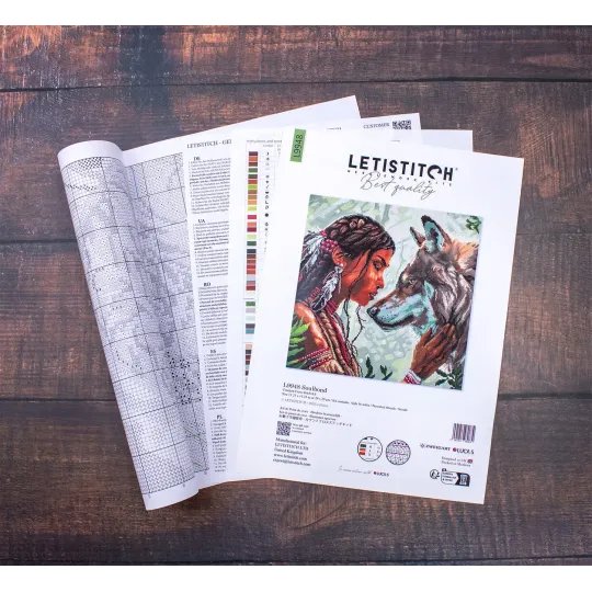 Kreuzstich-Set "Soulbond" 29x29 cm SLETIL9948