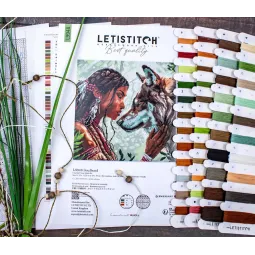 Kreuzstich-Set "Soulbond" 29x29 cm SLETIL9948