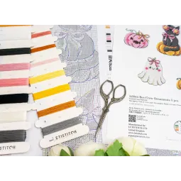 Kreuzstich-Set „Boo Crew Ornaments“ 5 Stk. SLETIL9944