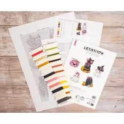 Набор для вышивания крестиком «Boo Crew Ornaments» 5 шт. SLETIL9944