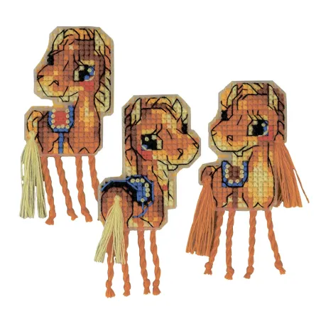Kreuzstich-Set "Magnete Pferde" 5x10 cm SR2294AC