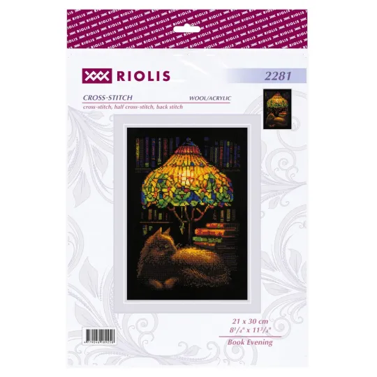 Набор для вышивания крестиком «Книжный вечер» 21x30 SR2281
