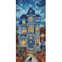 Kryželiu siuvinėjimo rinkinys "Haunt Manor" 19x39 cm SLETIL9945