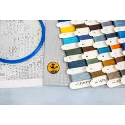 Набор для вышивания крестиком "Поместье Хант-Манор" 19x39 см SLETIL9945