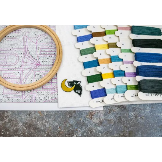 Kreuzstich-Set „Lunas Garten“ 27x27cm SLETIL9942