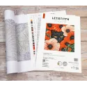 Cross stitch kit "Poppy Eyes" 24x24 cm SLETIL9949