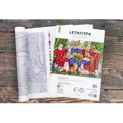 Kreuzstich-Set „Meow Manor“ 44x32cm SLETIL9946