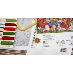 Kreuzstich-Set „Meow Manor“ 44x32cm SLETIL9946