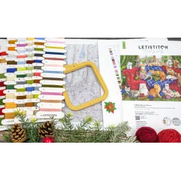 Cross stitch kit "Meow Manor" 44x32cm SLETIL9946