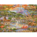 Kreuzstich-Set "Wild Africa" 45x34 cm SLETIL9941