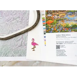 Набор для вышивания крестиком "Дикая Африка" 45x34 см SLETIL9941