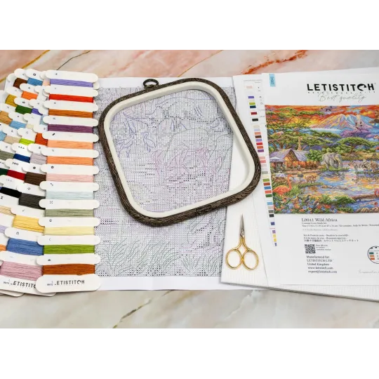 Kreuzstich-Set "Wild Africa" 45x34 cm SLETIL9941