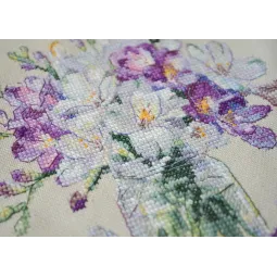 Cross-stitch kit. Shopper bag "Spring Tenderness" 38 x 42 cm AAHB-003