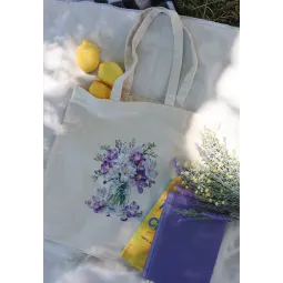 Cross-stitch kit. Shopper bag "Spring Tenderness" 38 x 42 cm AAHB-003